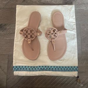 Tory Burch Miller Sandals- Light Sand